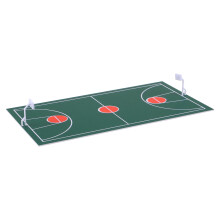 Unbranded Mini Basketball Court Model for Sand Table, Desktop Decoration & Handcraft – Compatible with 1:12 Scale