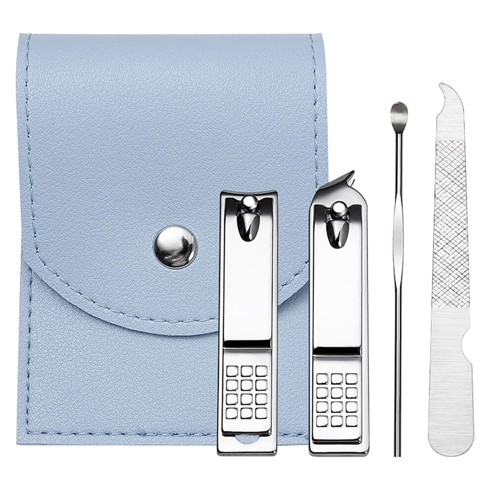 Professional Stainless Steel Manicure Set of 5: Nail Clippers, File & Case â compatible with Sharp