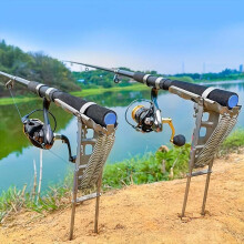 Automatic Fishing Rod Holder with Auto Hook Set - Adjustable Sensitivity, Weatherproof & Portable, Fits Spinning/Baitcasting/Fly Rods