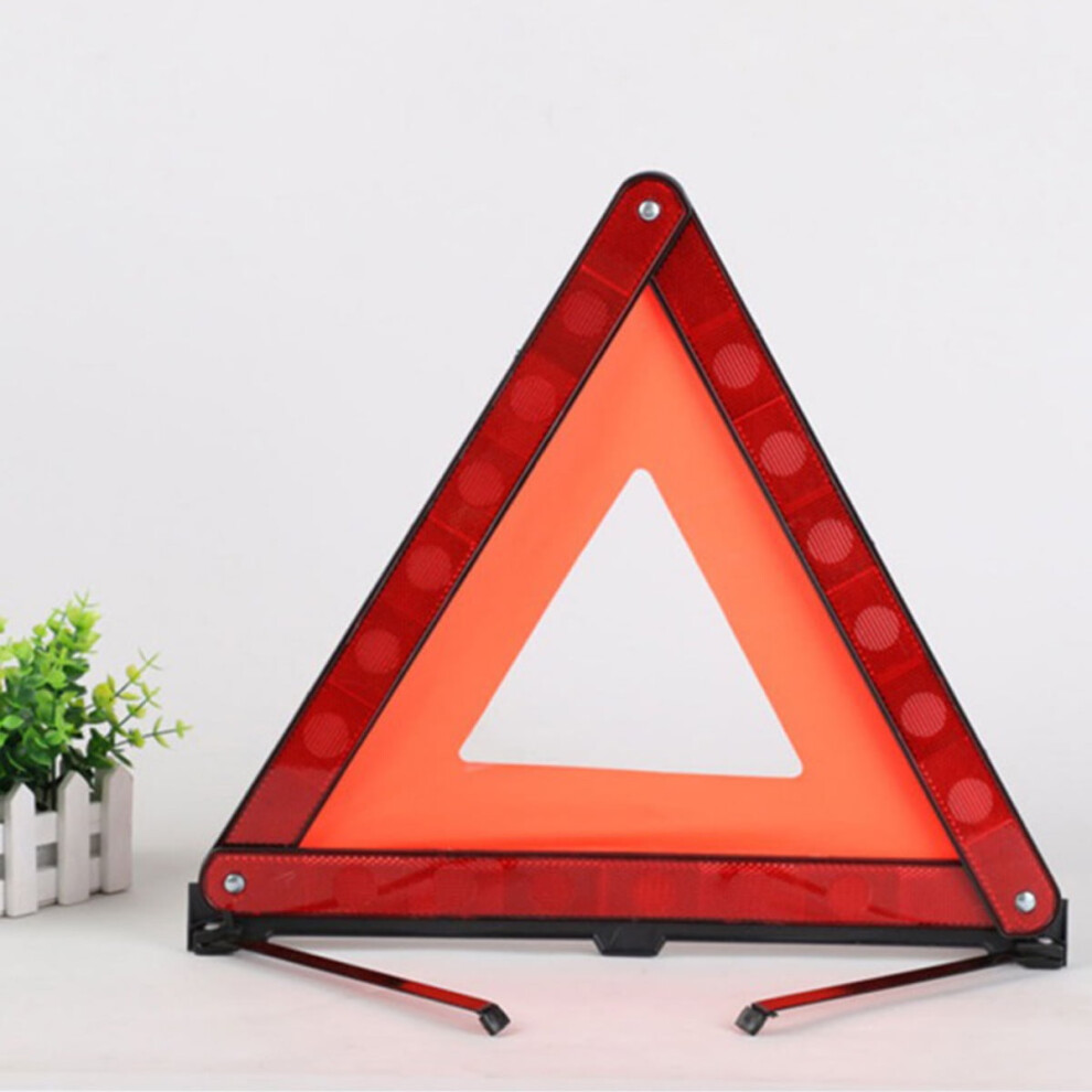 Warning Triangle Reflective Safety Emergency Triangle Foldable Road Stable Roadside Hazard Alert Signs For Road Vehicle Car Emergencies Red 9180479715443