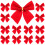 Mini lazos navideños rojos (paquete de 12) 1