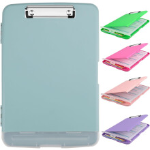Large Capacity 8.5"x11" Clipboard with Storage, Low Profile Clip, Pen Holder & Side Opening Folder – Compatible with Office/School