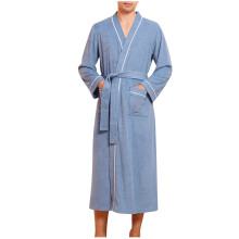 Mens Robe,Robe for Men,Lightweight Mid-Length Robe Available in Plus Size Blue M