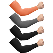 4 Pairs Plus Size Cooling Arm Sleeves Sun Sleeves Men Women UV Sun Protection Sleeves Oversized Compression Sleeves