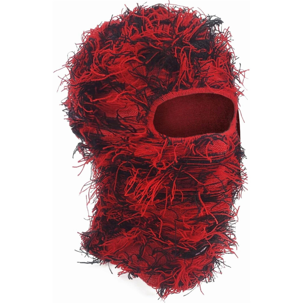 Distressed Balaclava Ski Mask, Knitted Full Face Mask For Men/Women 9557311384530