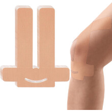 20 Count Precut Kinesiology Tape for Knees Pain Waterproof Relief Athletic Knee Tape for Stability Sports Long-Lasting Support