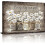 Rustic Daisy & Butterfly Canvas Wall Art 12x16 in 1