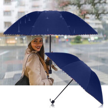 Draagbare golfparaplu van 110 cm met dubbel doek, windbestendig