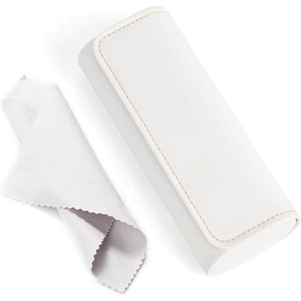 Glasses Case Hard Shell, Travel Sunglasses Case, Leather Hard Eyeglass Case for Women, Reading Glasses Case for Men