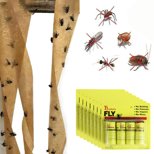 Flugfångare / Flugpapper Rulle, 16-pack