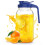 Γυάλινη κανάτα Mason 64oz με καπάκι και στόμιο, στεγανή κανάτα με φαρδύ στόμιο με λαβή 1