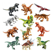 Jeu de construction de dinosaures pour enfants de 4 à 8 ans, 12 pièces