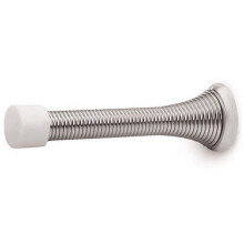 Conjunto de 4 batentes de porta com mola, acabamento em níquel acetinado escovado - Batentes de porta flexíveis de 8,25 cm (3-1/4") para a parte