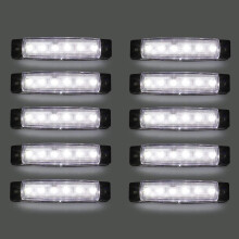 LED sidemarkeringslygter, 10 stk. LED blinklys LED markeringslys LED lastbil sidelys 12-24V
