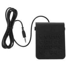 Black Sustain Pedal for Electric Piano and Synthesizer with Sturdy ABS Metal Material 3 5mm Jack