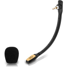 A40Mic, Mikrofonudskiftning til Astro A40 / A40TR Gaming Headset på PS5, PS4, Xbox One, PC, Mac, Telefon, Støjreducerende 3,5 mm Sort