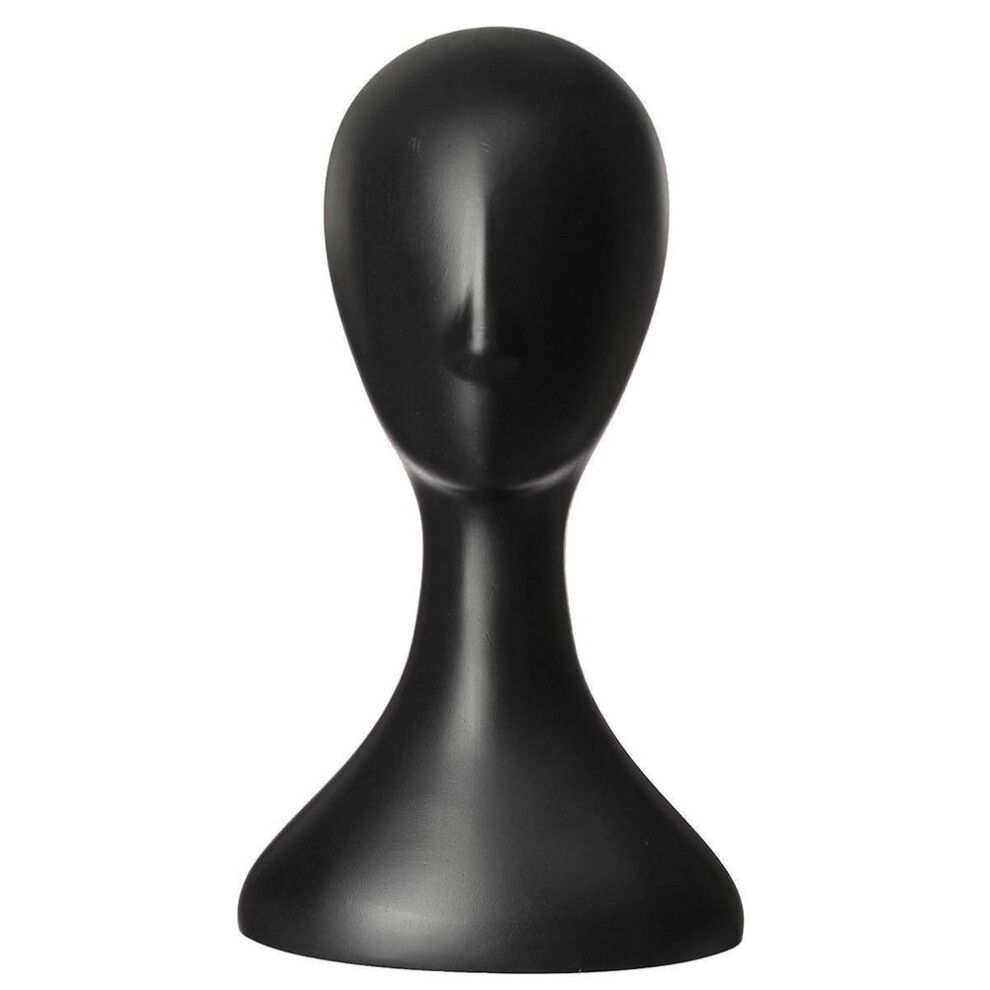 HEVIRGO Smooth Surface Plastic Head Model, Fadeless Abstract Mannequin Head Wig Hair Display Stand for Professional Use