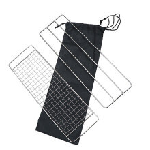 Ensemble de 3 grilles de cuisson en acier inoxydable pour barbecue, sans marque, pour le camping