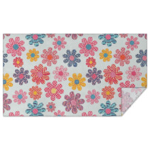 Pioneer Flower Floral rektangulær duk 60"x102", vanntett polyester, avtørkbar og sølesikker – kompatibel med spisestue, camping,