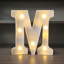 LED Alphabet Letter Lights - Battery Operated Nursery Wall Decor for Birthday Wedding & Kids Room Lighting