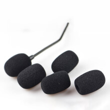 Bonnettes de protection noires en mousse pour microphone cravate, contre l'humidité et la poussière. Protections de rechange pratiques pour