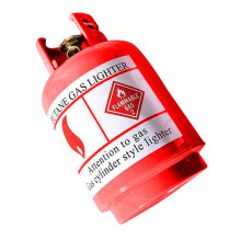 Spaarpot van plastic gasfles, rood, voor thuisgebruik, 1 set (7,9 x 4,7 x 4,7 inch)