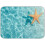 Starfish Beach Dish Drying Mat, Absorbent Kitchen Sink Mat, 1