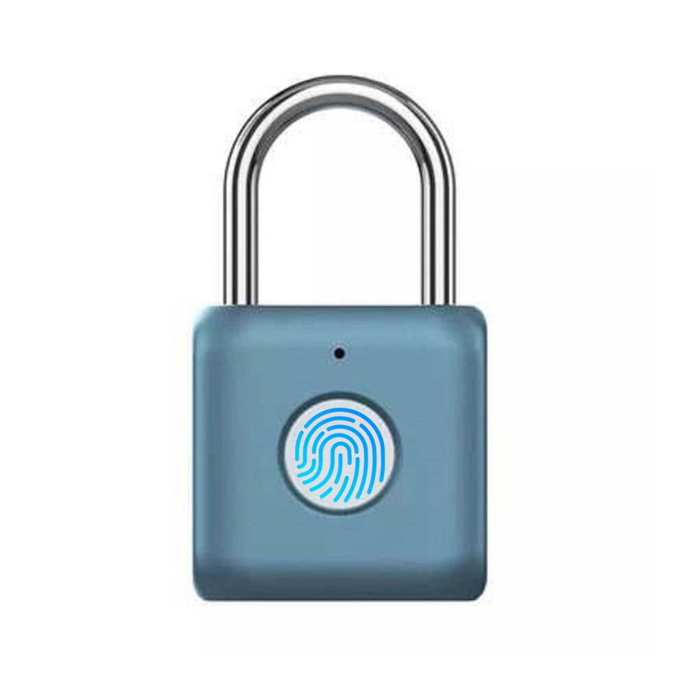 Smart Biometric Fingerprint Keyless Padlock, Usb Rechargeable, Anti-Theft For Luggage/Drawer Â Compatible With Usb Charging 9110895839553