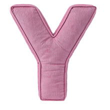 Pink Corduroy Plush Letter Pillow (A-Z) – Decorative Hugging Throw Pillow for Sofa, Bedroom & Living Room Decor – Compatible with Home Styling