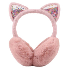 Winter Foldable Warm Earmuffs For Kids Cold Weather Thermal Ear Pink One Size