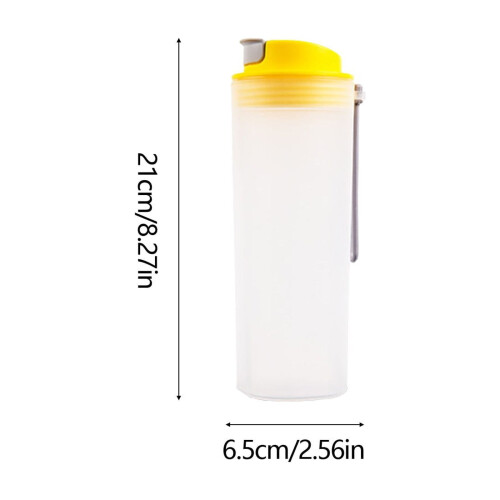 550ml portable shaker cup single layer plastic 2