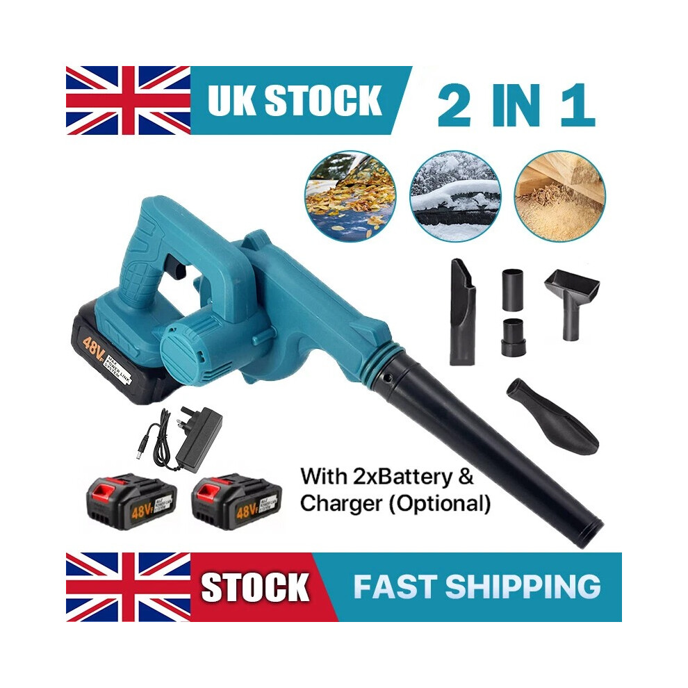 Cordless Air Blower For Makita 18v Garden Snow Dust Leaf Electric Suction Vacuum