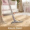 120 cm rundt beige rufsete teppe 4