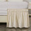 Rundum-Bettrock Beige 40 cm Fallhöhe Einzel-/Doppelbett 4