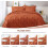Burnt Orange Queen 7-Piece Comforter Set 4