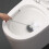 Escova de vaso sanitário com cabo longo e cerdas de plástico 5
