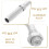 1Pack Throttle Cable Adjuster Screw 90 Degree Angle for Riding Experience Optimization Silver 3