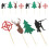DRAFIDEEP 12Pcs Paper Party Cupcake Toppers Assorted Design 8