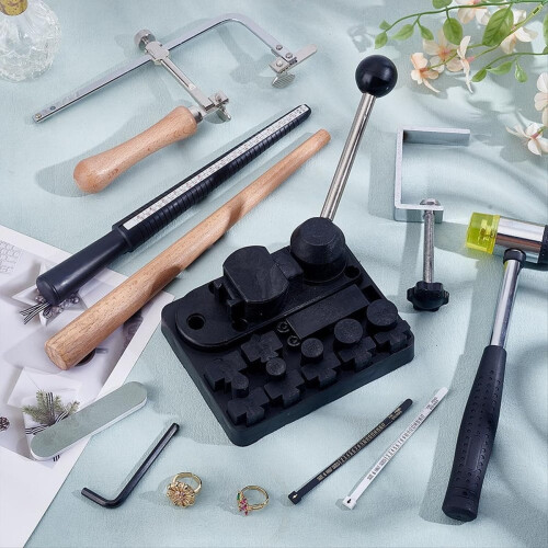 Rollbacks & More Ring Bender Tool Kit för Sked Rings Maker Machine Smyckestillverkning 2