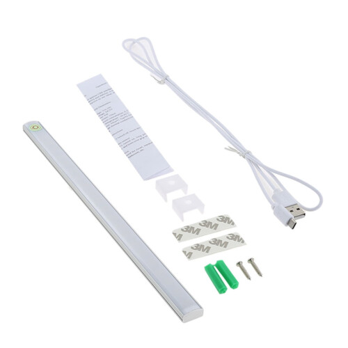 Barra de luz LED com sensor de movimento USB – 21 LEDs, 30 cm 2