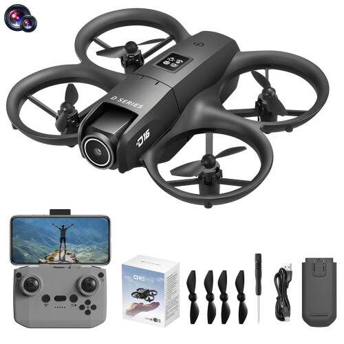 Ankereame Kids Drone8+ με κάμερα 180, LED, αποφυγή εμποδίων, διατήρηση ύψους, λειτουργία Headless, 1