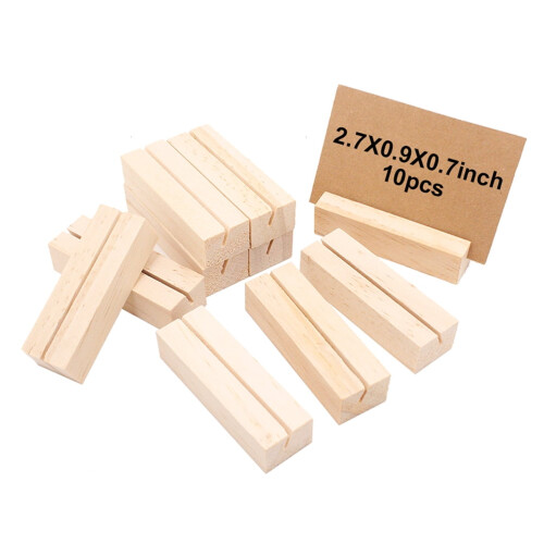 Foto- und Kartenhalter aus Holz – 10er-Pack 1