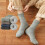 Men's Wool Socks Velvet Thick Solid Color 5 Pairs 7