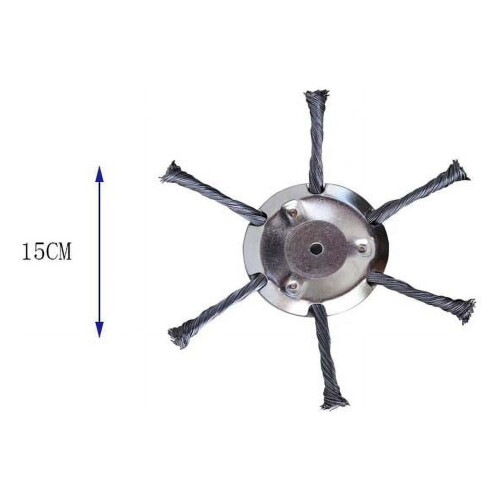 15 cm ståltrådstrimmerhode for ugressklipper (3-pakning) 2