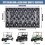Κάλυμμα καθίσματος αμαξιδίου γκολφ Comfort Plus 51" x 31", μαλακή πετσέτα μικροϊνών για 3