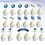 KALLORY 26Pcs Outer Space Themed Cake Topper Birthday Cake Insert Topper Creative Cake Picks Assorted Color 3