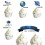 KALLORY 26Pcs Outer Space Themed Cake Topper Birthday Cake Insert Topper Creative Cake Picks Assorted Color 5