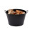 Charles Bentley Willow Fireside Log Bucket Iron Oval Opening Black Matte Finish 3