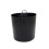 Charles Bentley Willow Fireside Log Bucket Iron Oval Opening Black Matte Finish 10