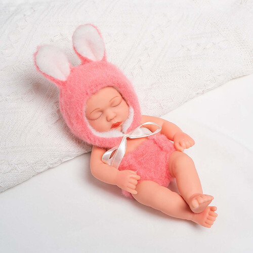 Mini bonecas de bebê de 7,5 polegadas, realistas e com roupinhas. Lindos bebês pequeninos para presentear em aniversários e chás de bebê. 2